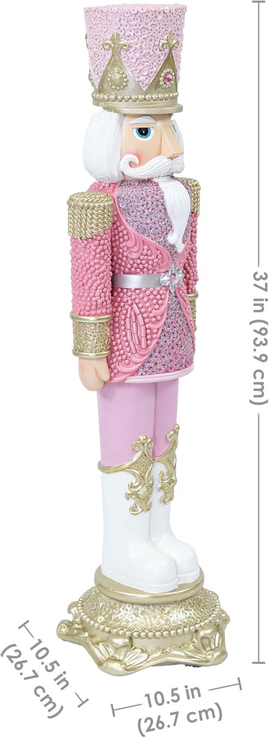 image:imageSunnydaze 3ft Matthias The Prince Nutcracker Christmas Decoration Polyresin Indoor or Outdoor Nutcracker Statue1