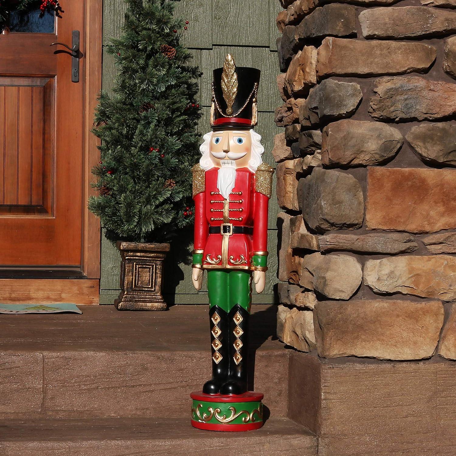image:imageSunnydaze 3ft Matthias The Prince Nutcracker Christmas Decoration Polyresin Indoor or Outdoor Nutcracker Statue1