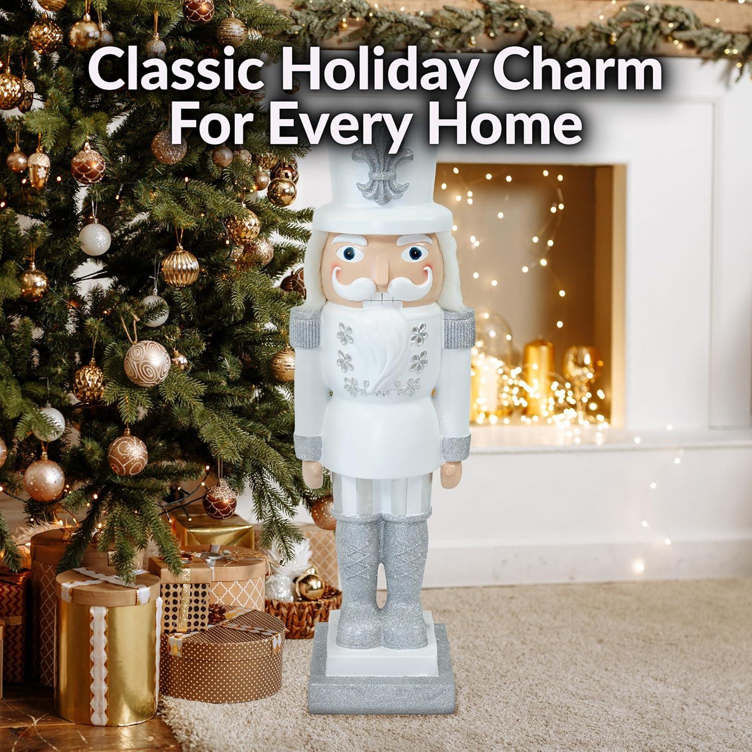 image:imageSunnydaze 3ft Matthias The Prince Nutcracker Christmas Decoration Polyresin Indoor or Outdoor Nutcracker Statue1