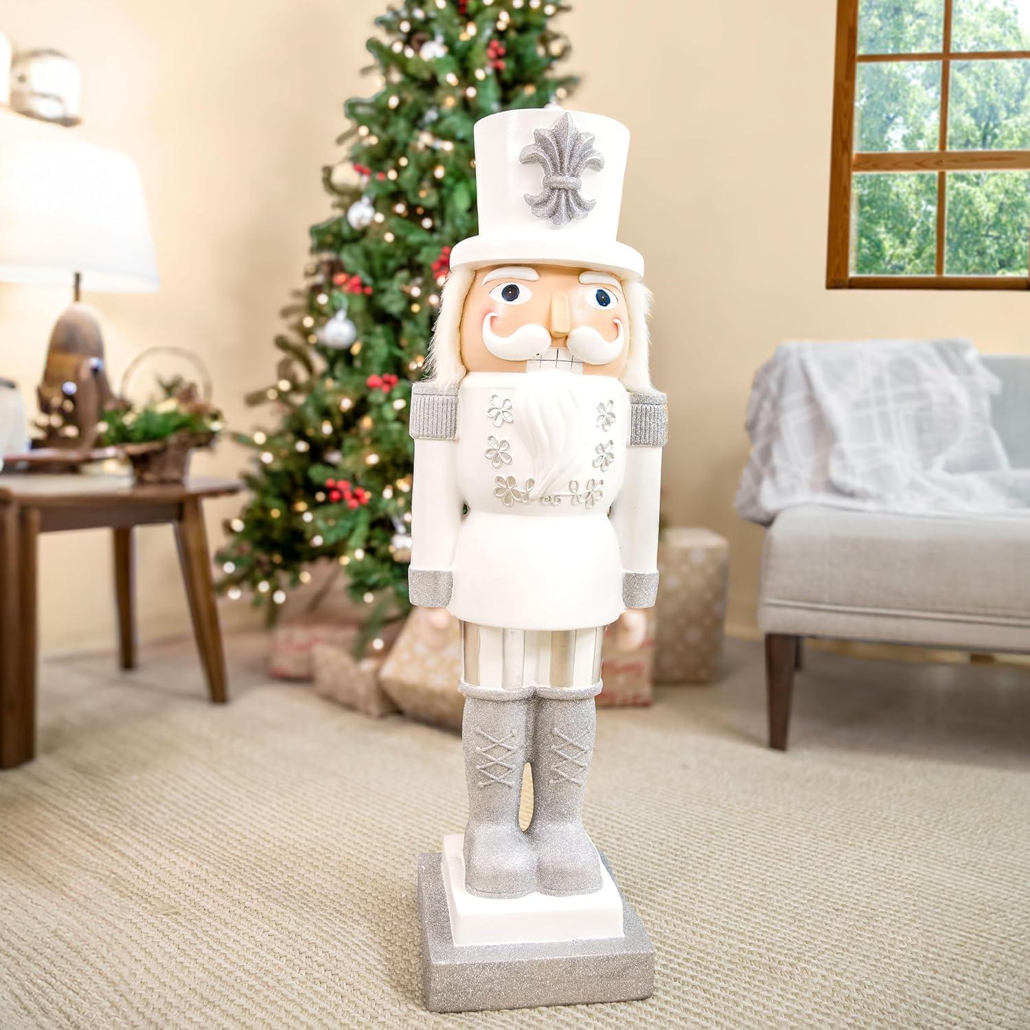 image:imageSunnydaze 3ft Matthias The Prince Nutcracker Christmas Decoration Polyresin Indoor or Outdoor Nutcracker Statue1