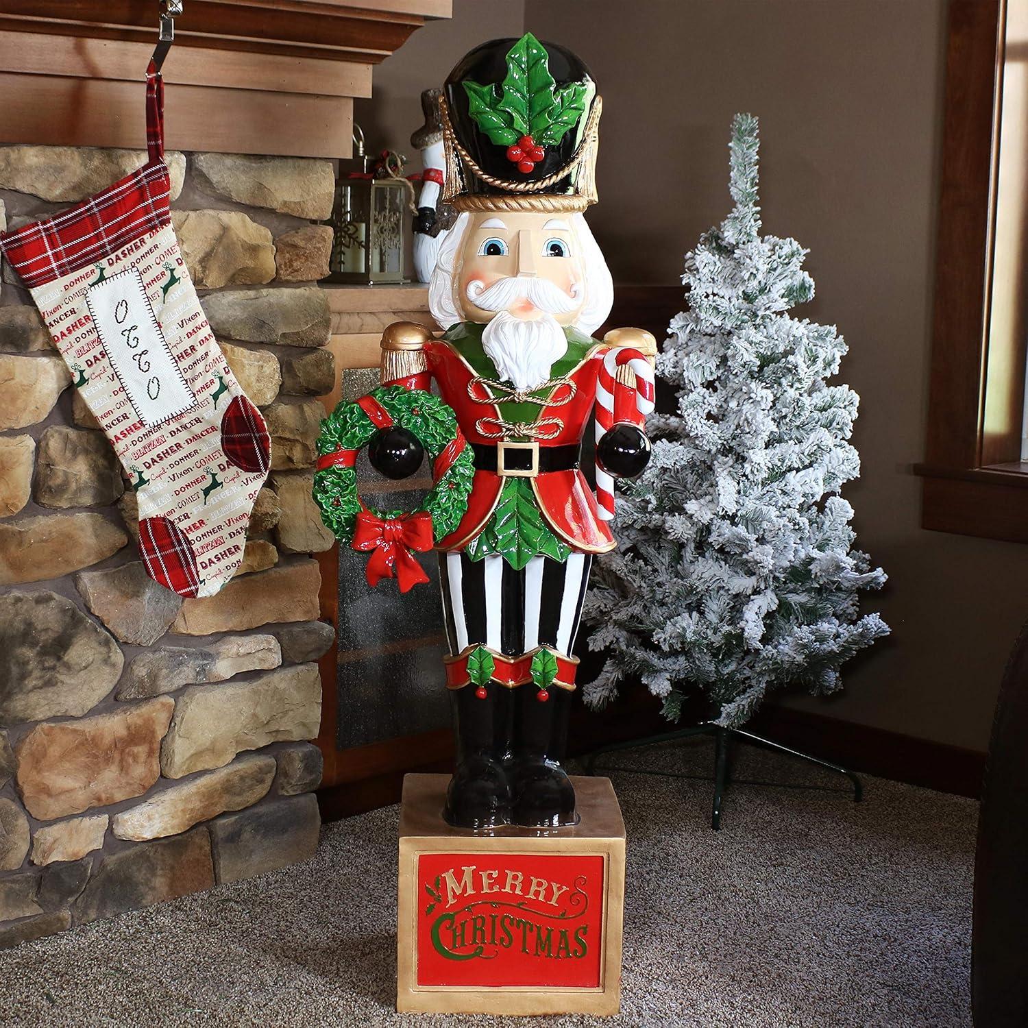 image:imageSunnydaze 3ft Matthias The Prince Nutcracker Christmas Decoration Polyresin Indoor or Outdoor Nutcracker Statue1