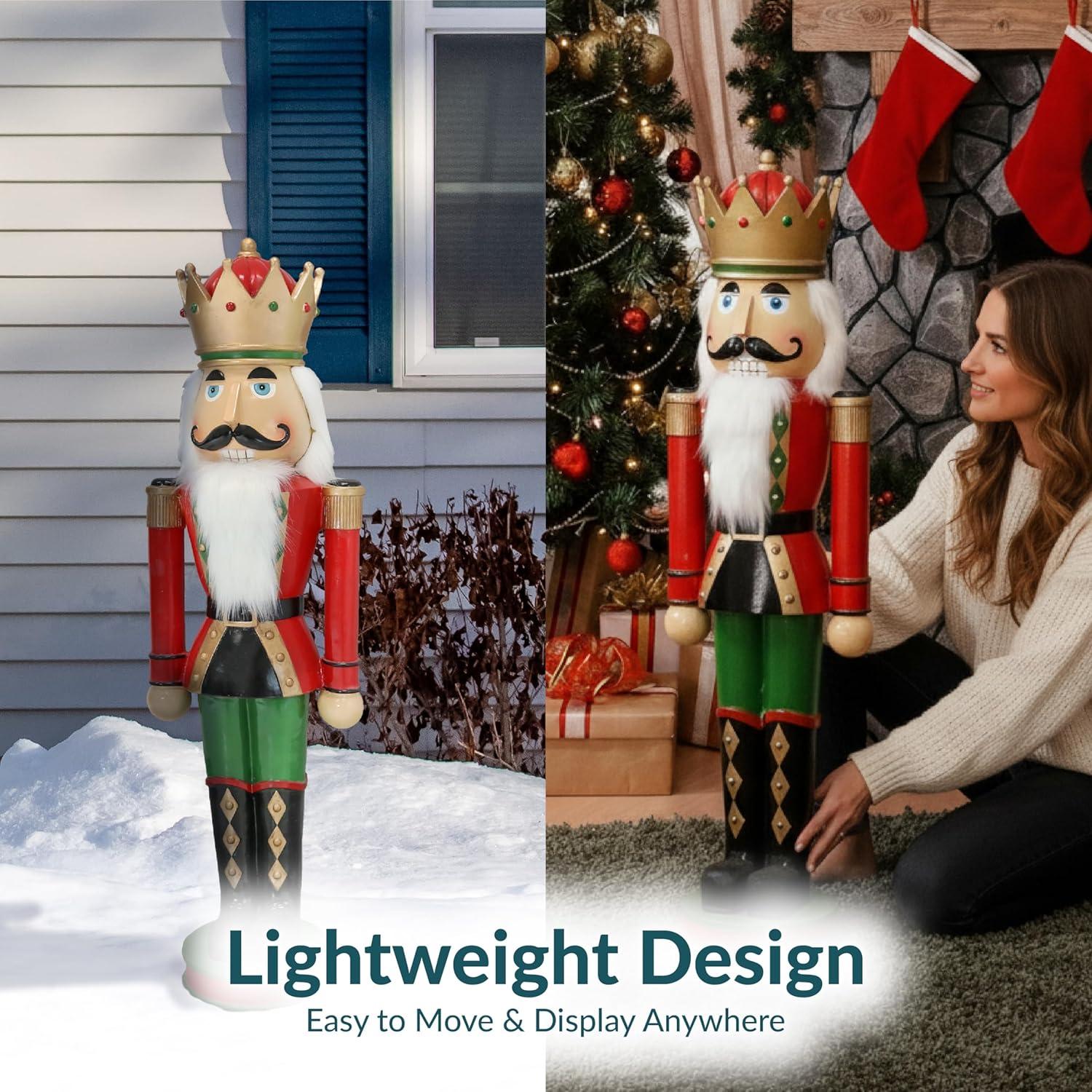 image:imageSunnydaze 3ft Matthias The Prince Nutcracker Christmas Decoration Polyresin Indoor or Outdoor Nutcracker Statue1