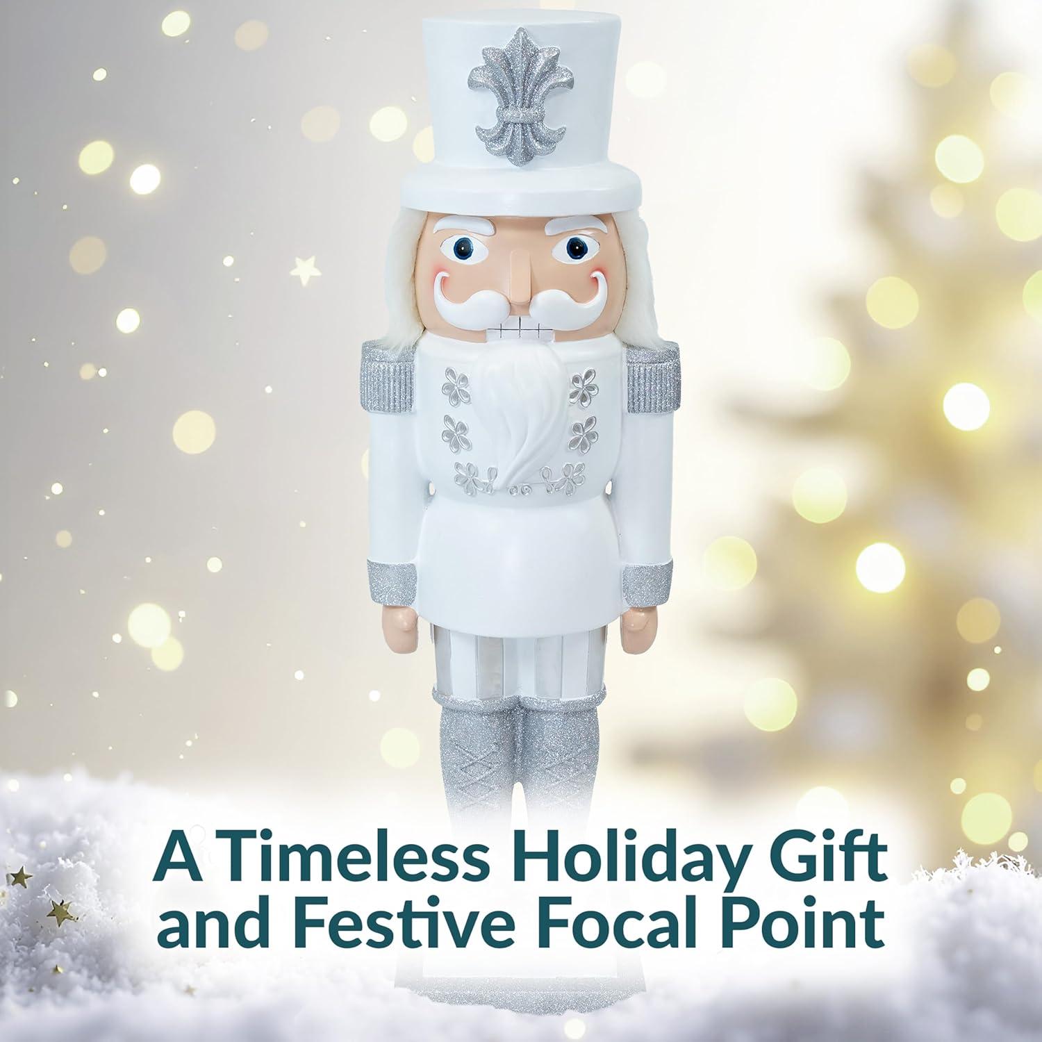 image:imageSunnydaze 3ft Matthias The Prince Nutcracker Christmas Decoration Polyresin Indoor or Outdoor Nutcracker Statue1