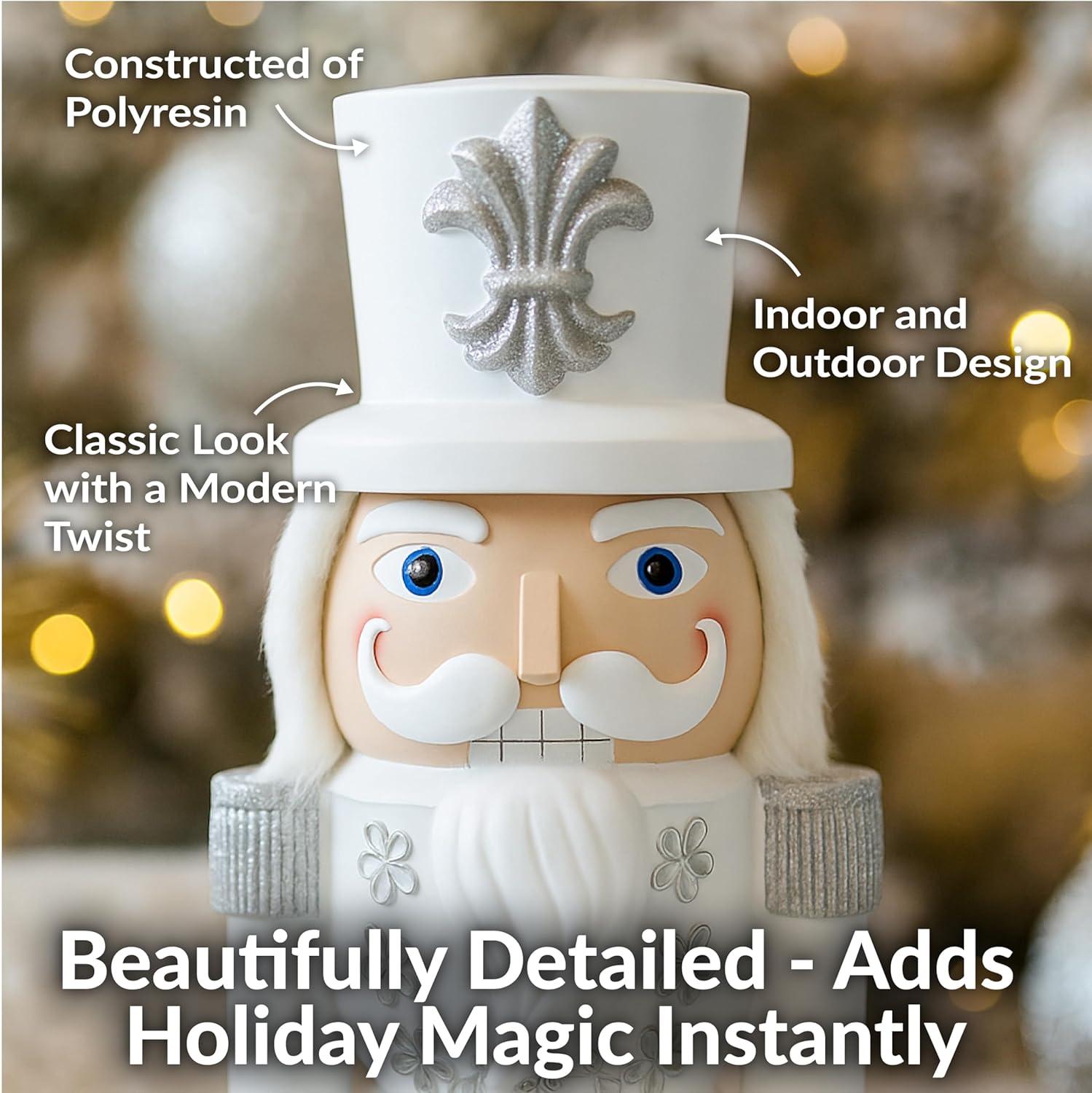 image:imageSunnydaze 3ft Matthias The Prince Nutcracker Christmas Decoration Polyresin Indoor or Outdoor Nutcracker Statue1