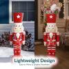 Sunnydaze 3ft Matthias The Prince Nutcracker Christmas Decoration – Polyresin Indoor or Outdoor Nutcracker Statue(1)