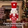 Sunnydaze 3ft Matthias The Prince Nutcracker Christmas Decoration – Polyresin Indoor or Outdoor Nutcracker Statue(1)