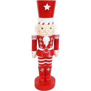 Sunnydaze 3ft Matthias The Prince Nutcracker Christmas Decoration – Polyresin Indoor or Outdoor Nutcracker Statue(1)