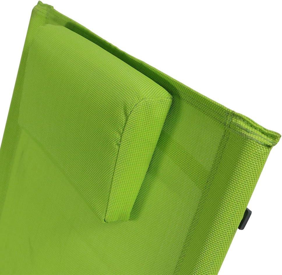 image:imageSunnydaze Outdoor Rocking Wave Lounger with Pillow Patio and Lawn Lounge Chair Rocker GreenGreen