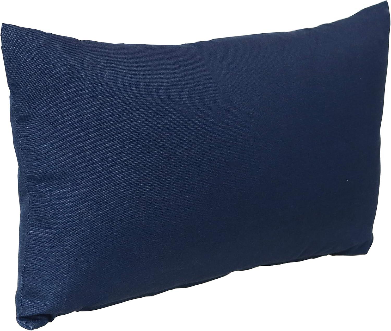 image:imageSunnydaze Indoor and Outdoor Decorative Throw Pillows Set of 2 with Zipper Closures and Inserts 17Inch Square Patio Furniture Accents WeatherResistant Polyester Chevron BlissNavy