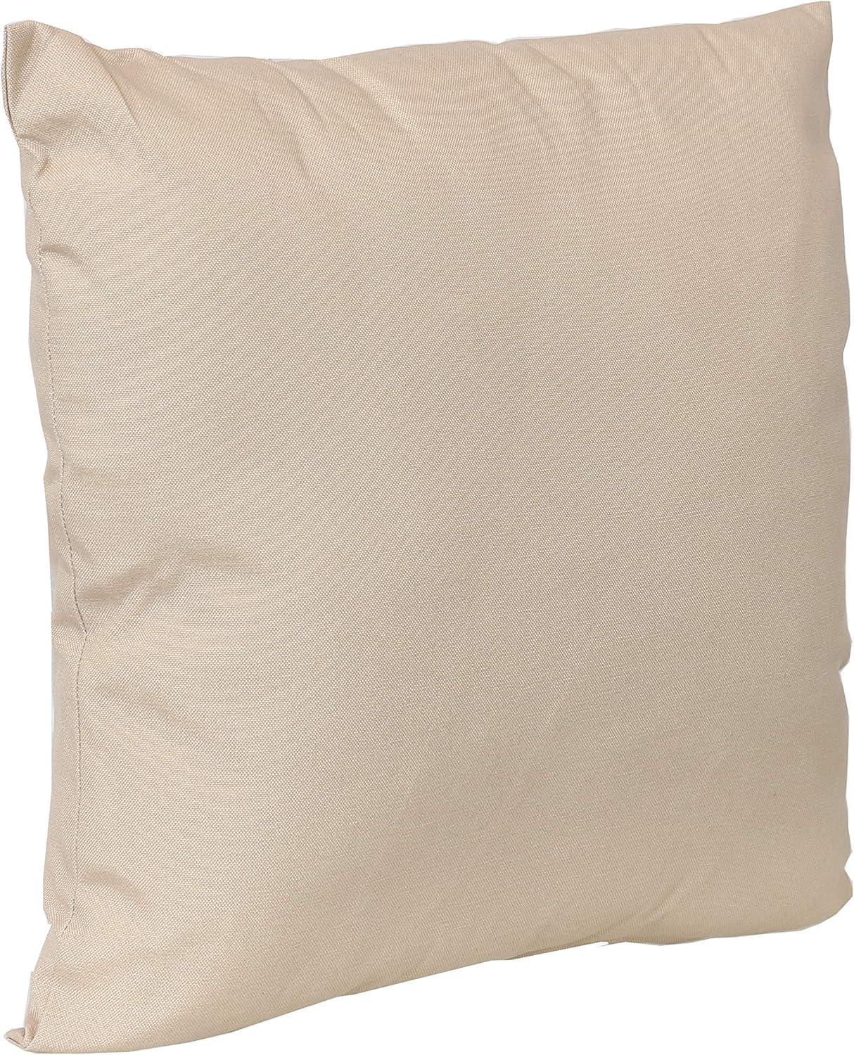 image:imageSunnydaze Indoor and Outdoor Decorative Throw Pillows Set of 2 with Zipper Closures and Inserts 17Inch Square Patio Furniture Accents WeatherResistant Polyester Chevron BlissBeige