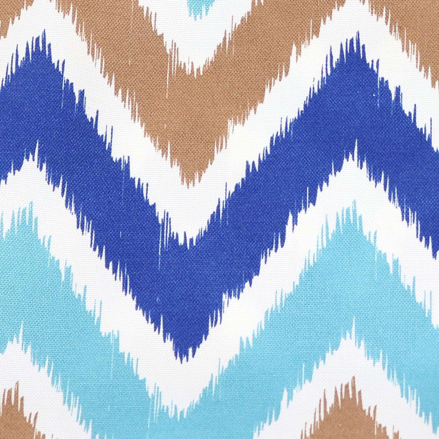 image:imageSunnydaze Indoor and Outdoor Decorative Throw Pillows Set of 2 with Zipper Closures and Inserts 17Inch Square Patio Furniture Accents WeatherResistant Polyester Chevron BlissChevron Bliss