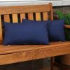 Sunnydaze Indoor and Outdoor Decorative Throw Pillows Set of 2 with Zipper Closures and Inserts – 17-Inch Square Patio Furniture Accents – Weather-Resistant Polyester – Chevron Bliss(Navy)