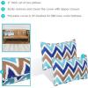 Sunnydaze Indoor and Outdoor Decorative Throw Pillows Set of 2 with Zipper Closures and Inserts – 17-Inch Square Patio Furniture Accents – Weather-Resistant Polyester – Chevron Bliss(Chevron Bliss)