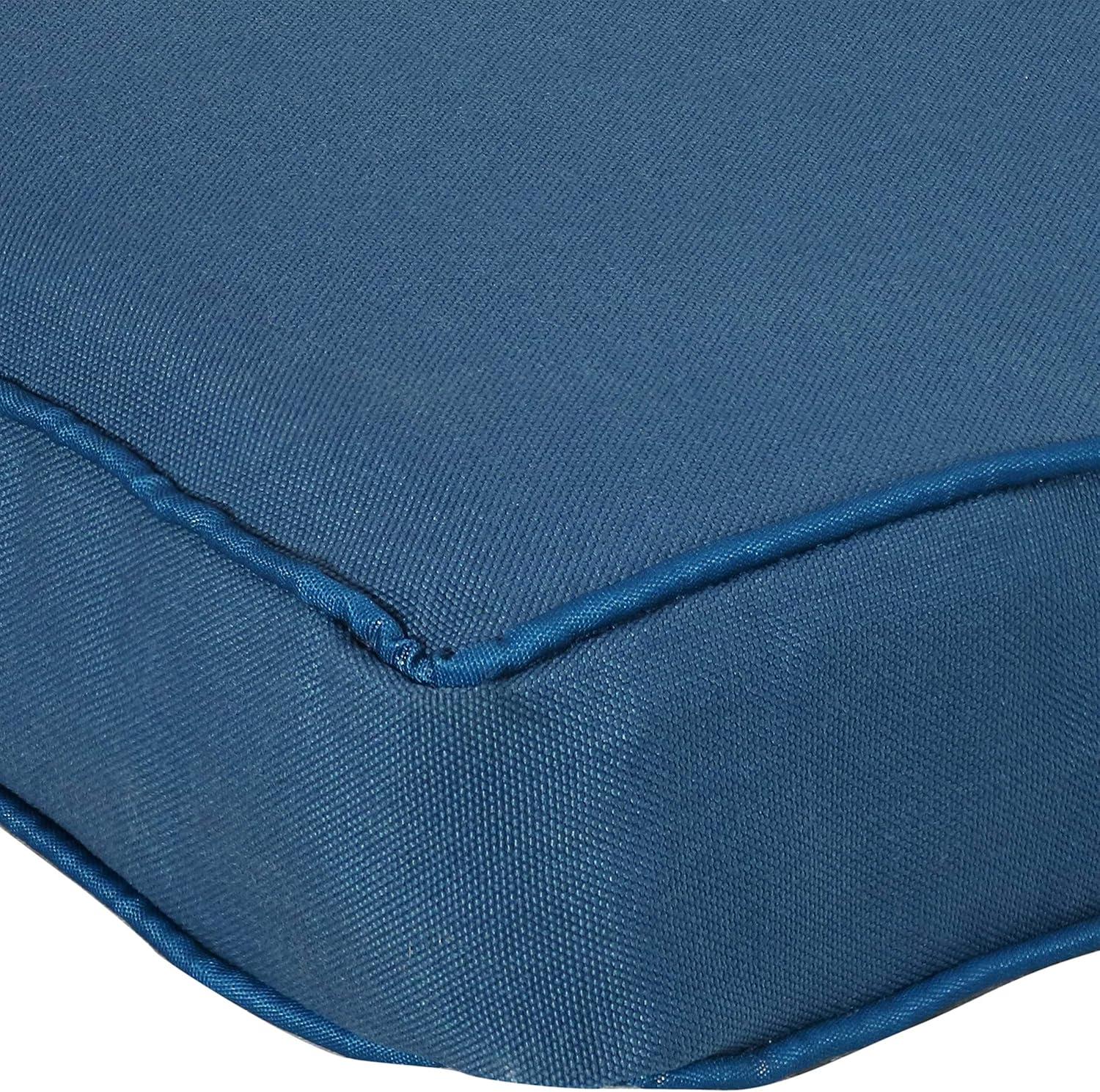image:imageSunnydaze 41Inch x 18Inch WeatherResistant IndoorOutdoor Bench Cushion BlueBlue