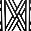 Sunnydaze 2-Person Outdoor Garden Bench – Geometric Lattice Iron Patio Bench – Black – 42″ W