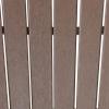 Sunnydaze All-Weather Upright Adirondack Chair – for Patio or Yard – 300-Pound Capacity – 38.25-Inch – Brown(Brown)