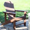 Sunnydaze All-Weather Upright Adirondack Chair – for Patio or Yard – 300-Pound Capacity – 38.25-Inch – Brown(Brown)