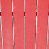 Sunnydaze All-Weather Upright Adirondack Chair – for Patio or Yard – 300-Pound Capacity – 38.25-Inch – Brown(Red)