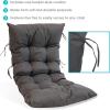 Sunnydaze Outdoor Egg Chair Cushion Replacement – Cozy Polypropylene Fill – for Patio, Backyard, or Front Porch – Gray(Gray)