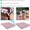 Sunnydaze Square Indoor/Outdoor Seat Cushions with Ties – Set of Two 17-Inch Square Chair Pads – Fits a Variety of Dining and Patio Chairs – Perfect for the Kitchen or Deck – Americano(Americano)