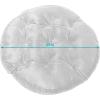 Sunnydaze Tufted Large Round Floor Cushion – Set of 2 – Unique Outdoor/Indoor Chair Cushions or Meditation Cushions – 300D Olefin with Polyester Fill – 22-Inch Diameter – Chocolate Stripes(Seaside Stripes)