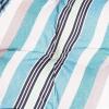 Sunnydaze Tufted Large Round Floor Cushion – Set of 2 – Unique Outdoor/Indoor Chair Cushions or Meditation Cushions – 300D Olefin with Polyester Fill – 22-Inch Diameter – Chocolate Stripes(Seaside Stripes)