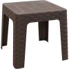 Sunnydaze Adirondack Small Outdoor Side Table for Balcony Essentials – Plastic Square End Table for Outside Patio – Set of 2 – White(1)