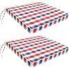 Sunnydaze Square Indoor/Outdoor Seat Cushions with Ties – Set of Two 17-Inch Square Chair Pads – Fits a Variety of Dining and Patio Chairs – Perfect for the Kitchen or Deck – Americano(Americano)
