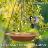 Sunnydaze Copper Bird Bath for Outdoors – Hanging Bird Bath for Outside – 12″ Diameter – Set of 6(Copper)