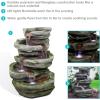 Sunnydaze Cobblestone Rock 31-Inch Polyresin Waterfall Fountain with LED Lights – Electric Submersible