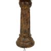 Sunnydaze Ornate Elegance 42-Inch Tiered Solar Fountain with Battery Backup and LED Light – Submersible Pump – Rustic(Rustic)