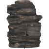 Sunnydaze Rock Falls 24-Inch Resin Outdoor Water Fountain with LED Lights