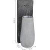 Sunnydaze Three Stream Monterno 35-Inch Outdoor Water Fountain with LED Lights – Resin – Electric Submersible Pump