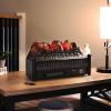 Sunnydaze Heated Log Electric Fireplace Insert Heater – Polypropylene Construction – Great for Existing Fireplaces
