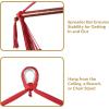 Sunnydaze Outdoor Hammock Chair Swing – Hanging Hammock Swing – Hanging Reading Chair – Soft-Spun Polyester Rope – Caribbean XL – Jungle Green(Red)