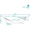 Sunnydaze Polyester Rope Double Hammock with 15-Foot Steel Stand – 400-Pound Capacity – Red(Red)