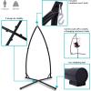 Sunnydaze Steel Hammock Chair X-Stand – 250-Pound Capacity – for Indoor or Outdoor Use – Black Powder-Coated Finish