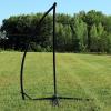 Sunnydaze Steel Hammock Chair X-Stand – 250-Pound Capacity – for Indoor or Outdoor Use – Black Powder-Coated Finish