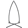 Sunnydaze Steel Hammock Chair X-Stand – 250-Pound Capacity – for Indoor or Outdoor Use – Black Powder-Coated Finish