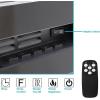Sunnydaze White Indoor Electric Fireplace Insert – Wall-Mounted Electric Fireplace Heater with 3 Flame Colors – 50-Inch(Black)