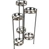Sunnydaze 45-Inch 6-Tier Indoor/Outdoor Folding Metal Plant Stand – Bronze Finish