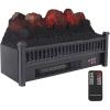 Sunnydaze Heated Log Electric Fireplace Insert Heater – Polypropylene Construction – Great for Existing Fireplaces