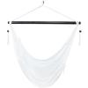 Sunnydaze Outdoor Hammock Chair Swing – Hanging Hammock Swing – Hanging Reading Chair – Soft-Spun Polyester Rope – Caribbean XL – Jungle Green(White)