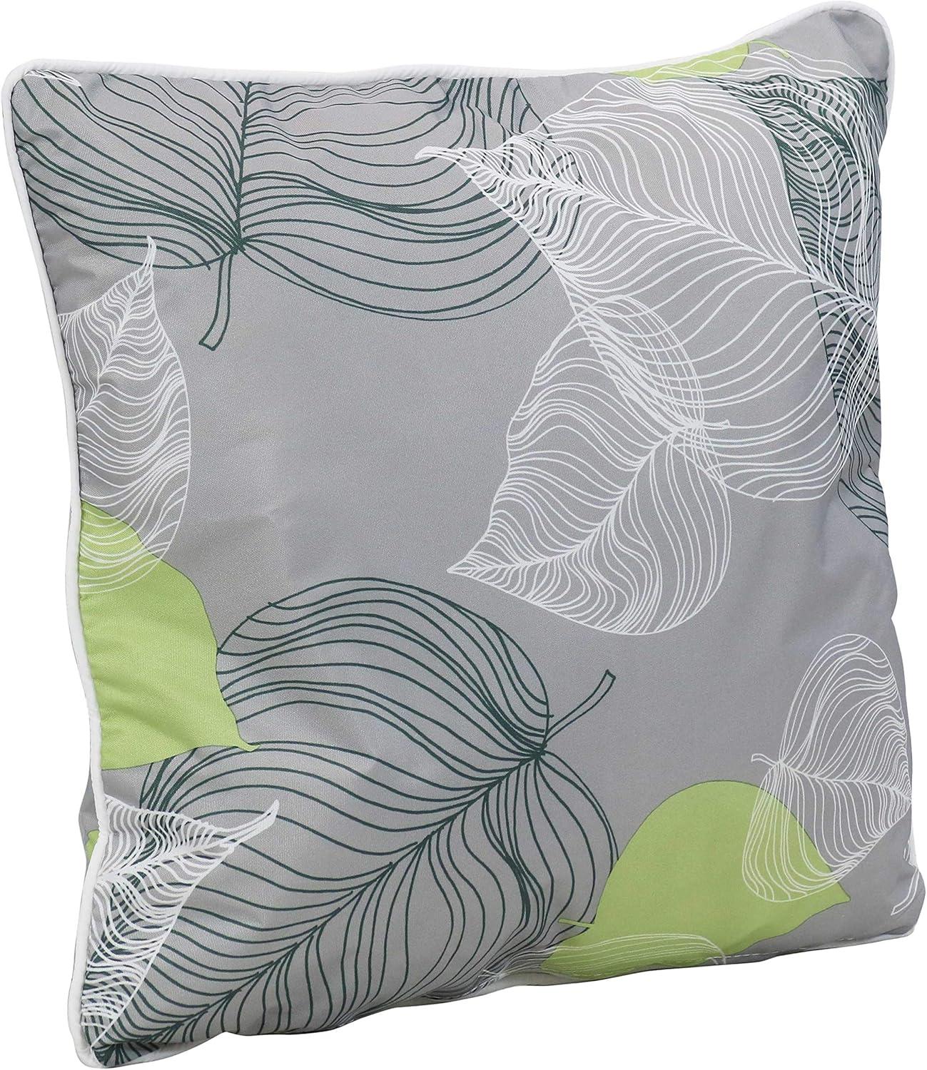 image:imageSunnydaze 16Inch Square Outdoor Decorative Throw Pillows Set of 2 Blue and White QuatrefoilLush Foliage