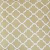 Sunnydaze 16-Inch Square Outdoor Decorative Throw Pillows – Set of 2 – Blue and White Quatrefoil(Tan and White Lattice)