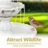 Sunnydaze 57″ H Welcome 3-Tier Water Fountain – Large Electric Water Fountain with Pineapple Topper for Garden, Patio or Yard – Deep Espresso(White)
