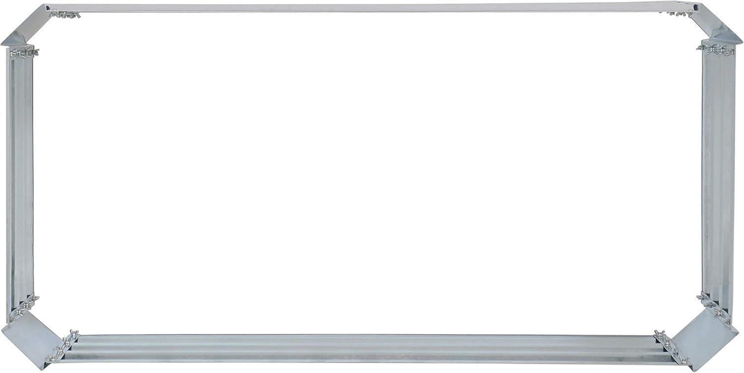 image:imageSunnydaze 48Inch Galvanized Steel Raised Garden Beds Rectangle Planter for Vegetables and Flowers Brown Set of 2Silver
