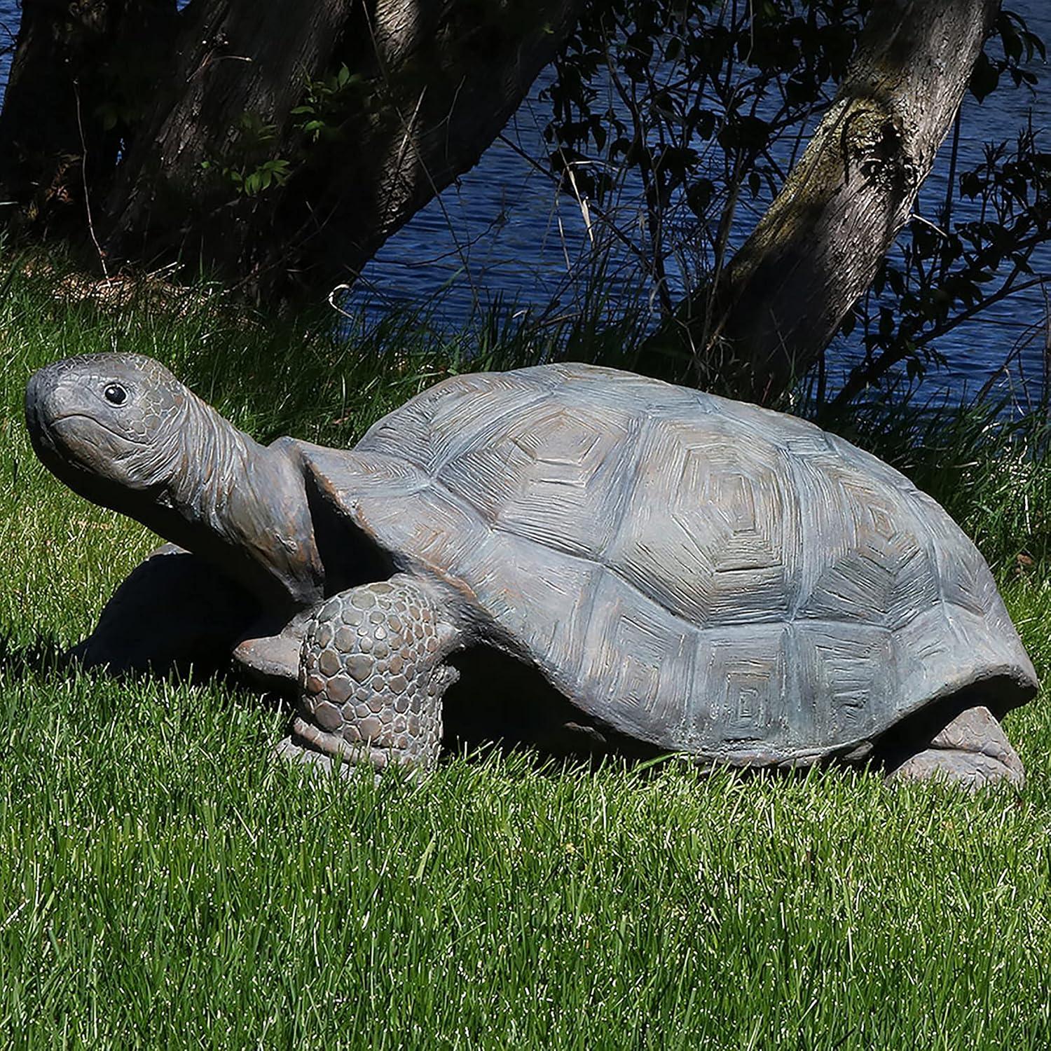 image:imageSunnydaze Tanya the Garden Turtle Statue Turtle Garden Decor for Yard Lawn Patio Dcor 20 x 12 Durable PolyConcrete Gift IdeaTodd 30 in