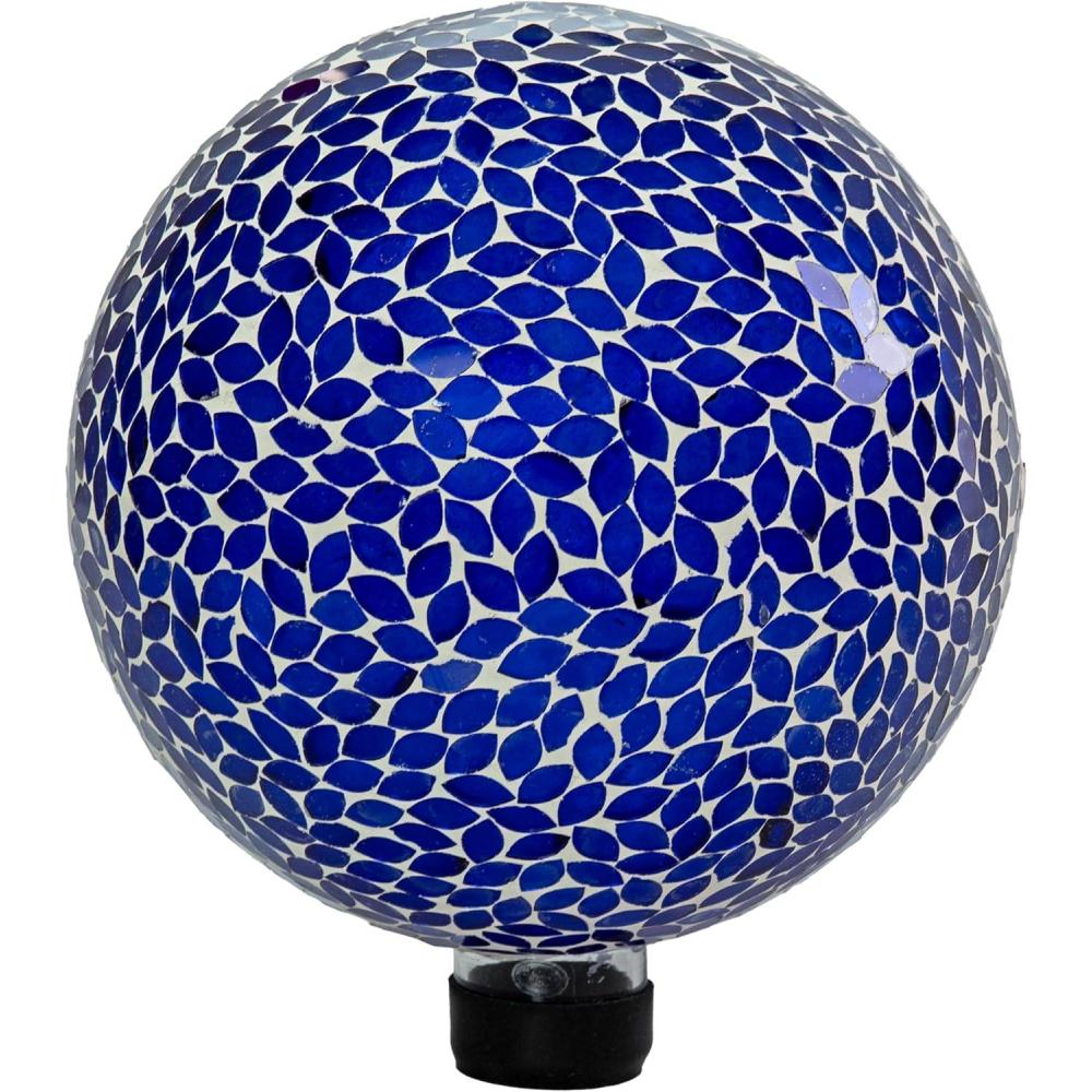 image:imageSunnydaze 10Inch Gazing Ball for Garden Glass Gazing Globe for Outside Outdoor Garden Orb for Backyard or Front Lawn Decor Lavender Set of 2Lavender