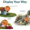 Sunnydaze 10-Inch Gazing Ball for Garden – Glass Gazing Globe for Outside – Garden Orb Yard Decor, Great for Outdoor Enthusiasts – Primary Color Burst(Sunset Sky)